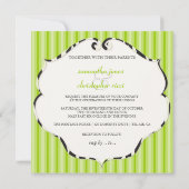 PixDezines vlakke strepen/diy kleur/groen Kaart (Achterkant)