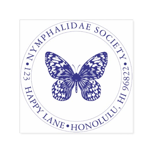 PixDezines Vlinder Zelfinktende Stempel (Design)