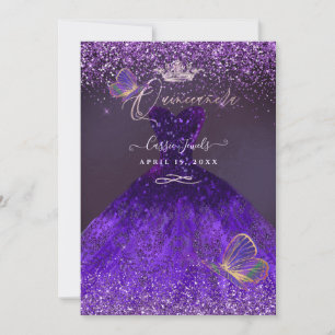 PixDezines Vlinders Quinceanera, Ultra Violet Kaart