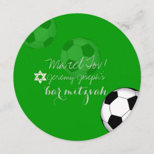PixDezines Voetbal Mitzvah/DIY kleur Kaart