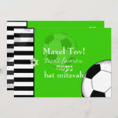 PixDezines voetbalbar mitswa/DIY kleur Kaart (Voorkant / Achterkant)