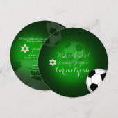 PixDezines Voetbalk Mitzvah/DIY kleur Kaart (Voorkant / Achterkant)