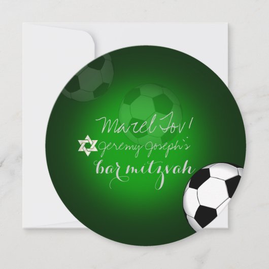 PixDezines Voetbalk Mitzvah/DIY kleur Kaart (Voorkant)