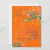 PixDezines Vogel van Paradise+swirls/DIY-kleuren Kaart (Achterkant)