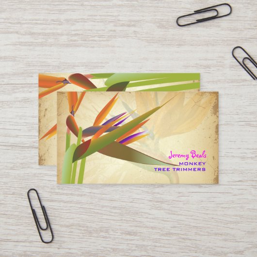 PixDezines  vogel van paradise ♥ ♥ Visitekaartje (Voorkant / Achterkant in situ)