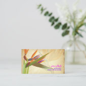 PixDezines  vogel van paradise ♥ ♥ Visitekaartje (Staand voorkant)