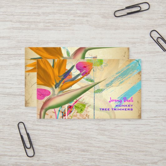 PixDezines  vogel van paradise ♥ ♥ Visitekaartje (Voorkant / Achterkant in situ)