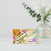 PixDezines  vogel van paradise ♥ ♥ Visitekaartje (Staand voorkant)