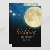 PixDezines Volle Maan Midnight Sky / Collage NASA Kaart (Voorkant / Achterkant)