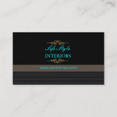 PixDezines voor sierdoeleinden Swirls+pinstripes/d Visitekaartje (Achterkant)