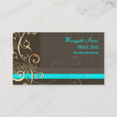 PixDezines voor sierdoeleinden Swirls+pinstripes/d Visitekaartje (Voorkant)