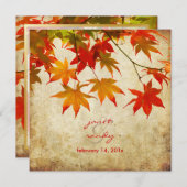 PixDezines  voorbeeldbladeren/herfst-gebeurtenis Kaart (Voorkant / Achterkant)