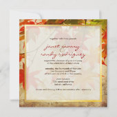 PixDezines  voorbeeldbladeren/herfst-gebeurtenis Kaart (Achterkant)