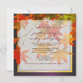 PixDezines voorbeeldbladeren/herfst-gebeurtenis Kaart (Achterkant)