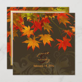 PixDezines voorbeeldbladeren/herfst-gebeurtenis Kaart (Voorkant / Achterkant)