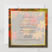 PixDezines voorbeeldbladeren/herfst-gebeurtenis Kaart (Achterkant)