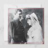 PixDezines Vow Renewal/Faux Roos Gold/White Marble Kaart (Achterkant)