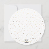 PixDezines vreugde, faux gouden krans / vakantie k Feestdagenkaart (Achterkant)