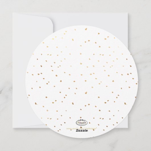 PixDezines vreugde, faux gouden krans / vakantie k Feestdagenkaart (Achterkant)