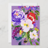 PixDezines Vrijgezellenfeest Bloemen Waterverf, Pa Kaart (Achterkant)