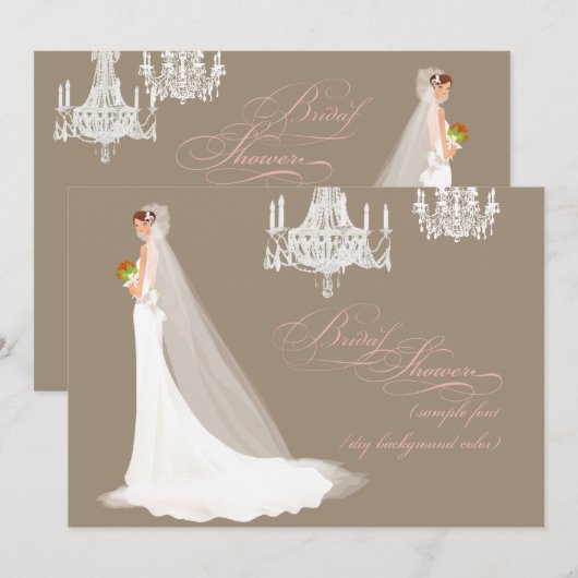 PixDezines vrijgezellenfeest/DIY-optie+kleur Kaart (Voorkant / Achterkant)