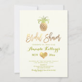 PixDezines Vrijgezellenfeest/Faux Gold/Pineapple Kaart (Voorkant)