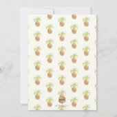 PixDezines Vrijgezellenfeest/Faux Gold/Pineapple Kaart (Achterkant)