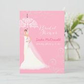 PixDezines vrijgezellenfeest/kant paraplu Kaart (Staand voorkant)