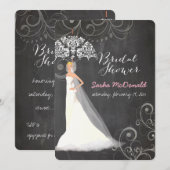 PixDezines-vrijgezellenfeest/karton/paraplu Kaart (Voorkant / Achterkant)