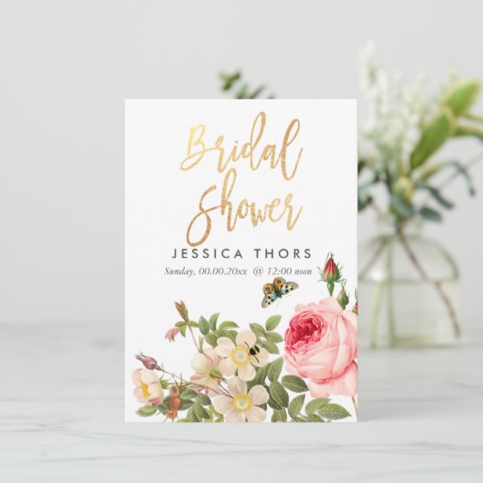 PixDezines Vrijgezellenfeest Roos Garden/DIY bckgr Kaart (Staand voorkant)