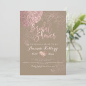 PixDezines Vrijgezellenfeest/Rozen/ROOS GOLD/Faux Kaart (Staand voorkant)