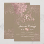 PixDezines Vrijgezellenfeest/Rozen/ROOS GOLD/Faux  Kaart (Voorkant / Achterkant)