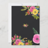 PixDezines Vrijgezellenfeest Spring Floral Kaart (Achterkant)