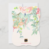 PixDezines Vrijgezellenfeest Spring Floral Kaart (Achterkant)