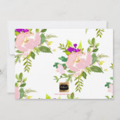 PixDezines Vrijgezellenfeest Spring Floral Kaart (Achterkant)