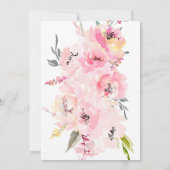 PixDezines Vrijgezellenfeest Waterverf Blush Peoni Kaart (Achterkant)