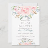 PixDezines Vrijgezellenfeest Waterverf Peonies Inv Kaart (Voorkant)