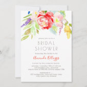 PixDezines Vrijgezellenfeest Waterverf Spring Flor Kaart (Voorkant)