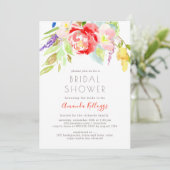 PixDezines Vrijgezellenfeest Waterverf Spring Flor Kaart (Staand voorkant)