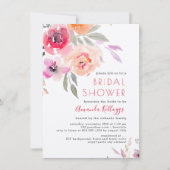 PixDezines Vrijgezellenfeest Waterverf Summer Flor Kaart (Voorkant)