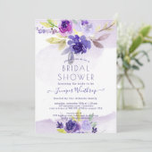 PixDezines Vrijgezellenfeest Waterverf Violet Peon Kaart (Staand voorkant)