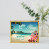 PixDezines  waikiki/diamantkop/plumeria Briefkaart (Staand voorkant)