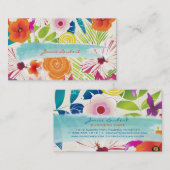 PixDezines wailea/diy achtergrond Visitekaartje (Voorkant / Achterkant)