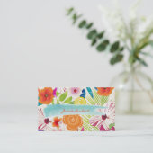 PixDezines wailea/diy achtergrond Visitekaartje (Staand voorkant)