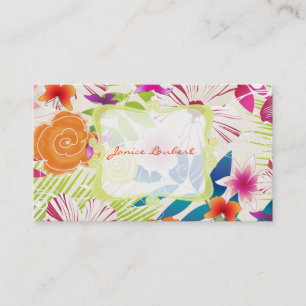 PixDezines wailea/diy achtergrond Visitekaartje
