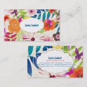 PixDezines wailea/diy background Visitekaartje (Voorkant / Achterkant)