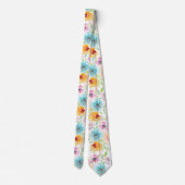 PixDezines Watercolor Delicate SpringBloom Stropdas (Achterkant)
