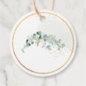 PixDezines Watercolor Gum Eucalyptus Wreath Baptis Bedankjes Labels (Achterkant)
