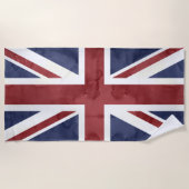 PixDezines Watercolor Union Jack Strandlaken (Voorkant)