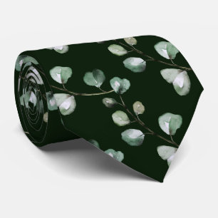 PixDezines Watercolor Weelderige Groene Eucalyptus Stropdas